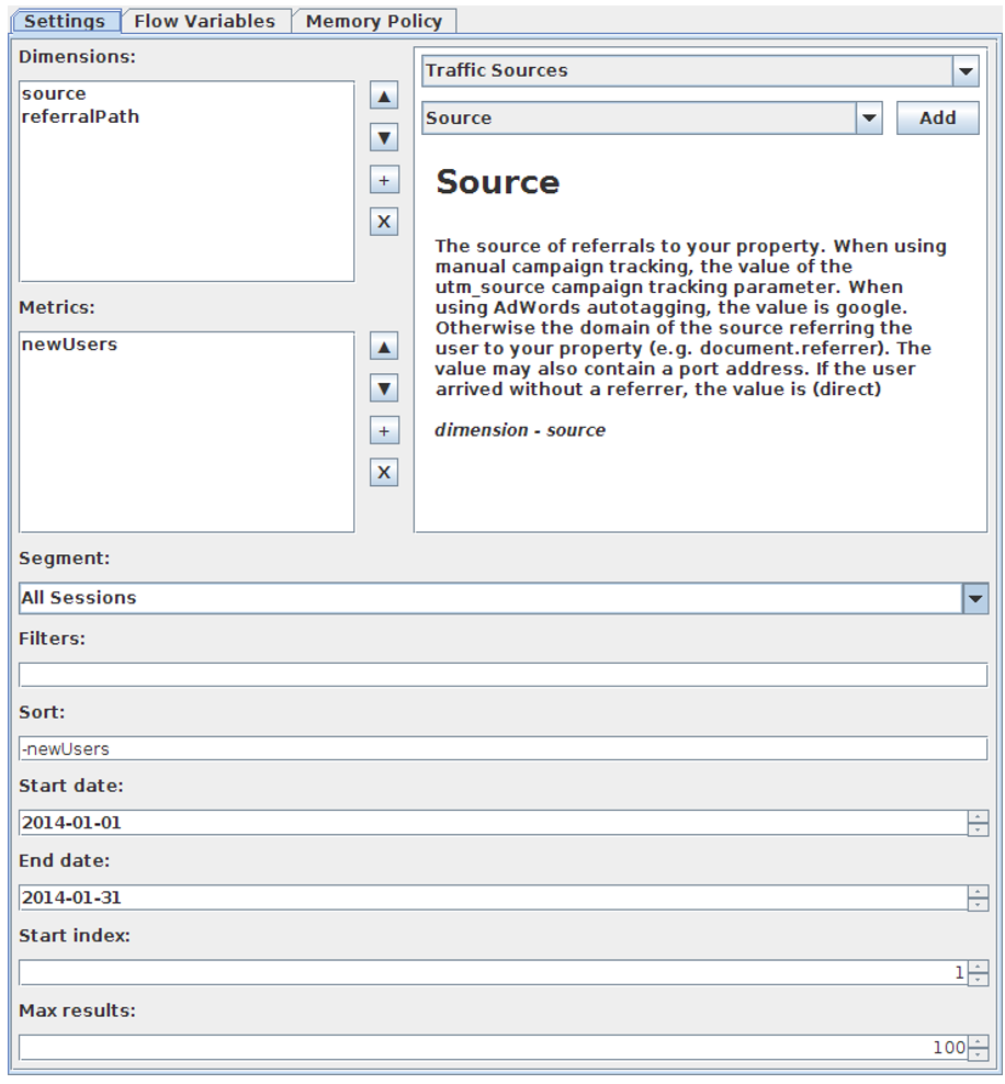 Querying Google Analytics in KNIME | KNIME